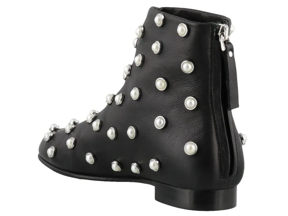 3.1 Phillip Lim Nadia Pearl Detail Ankle Boots