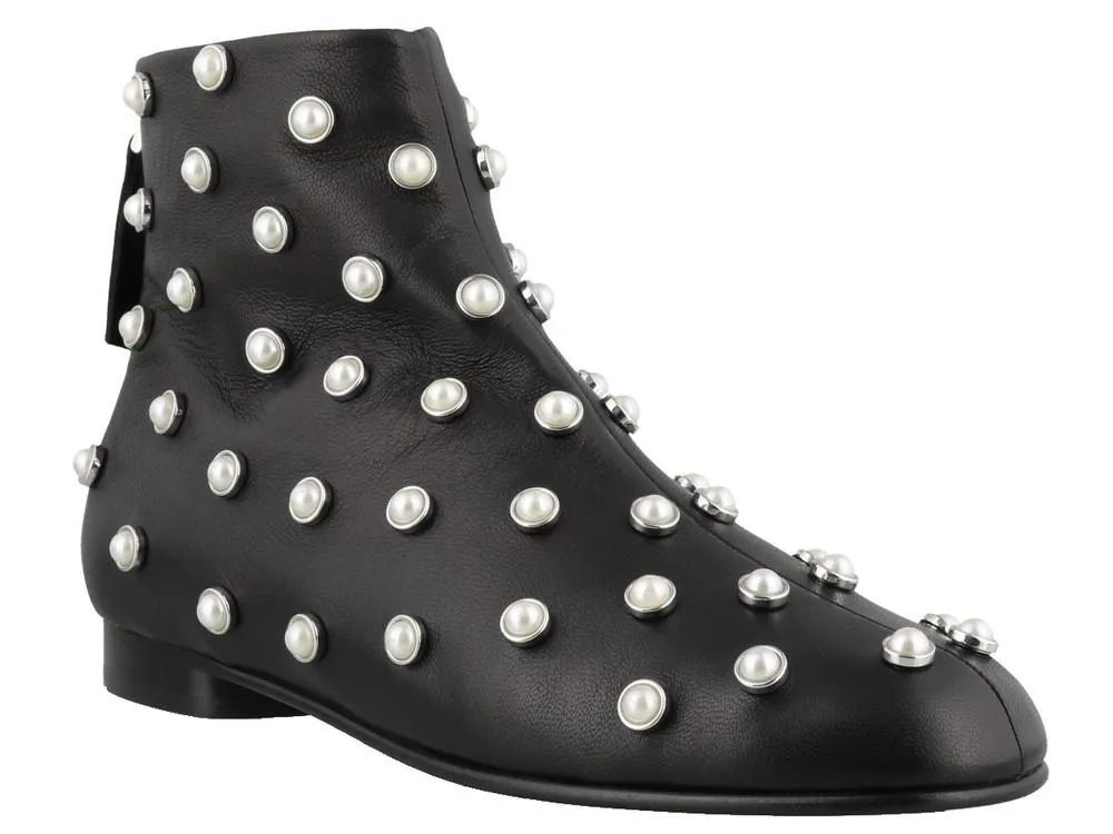 3.1 Phillip Lim Nadia Pearl Detail Ankle Boots