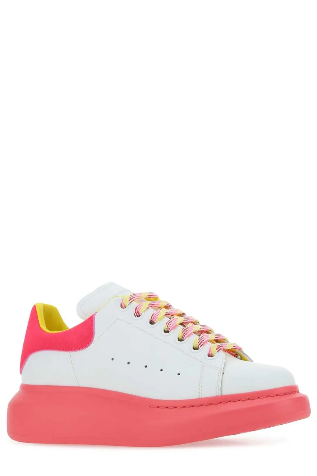 Alexander McQueen Round Toe Lace-Up Sneakers