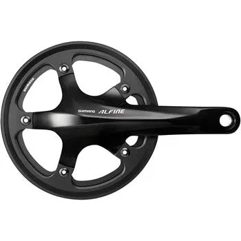 Alfine FC-S501 Crankset - 170mm 8/9-Speed 130BCD 39t 24mm Hollow Spindle Includes BSA Bottom Bracket BLK