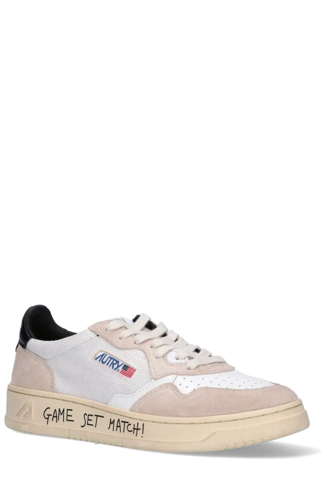 Autry Round Toe Lace-Up Sneakers