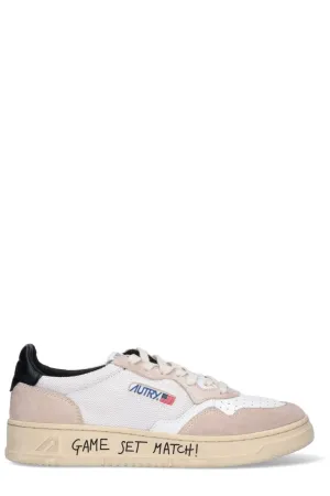 Autry Round Toe Lace-Up Sneakers
