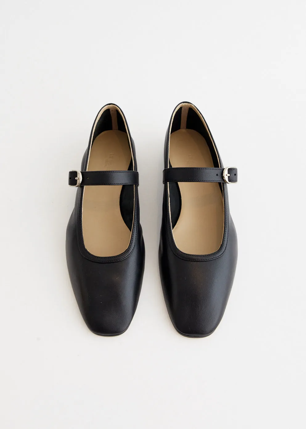 Ballet Mary Jane Leather Flats