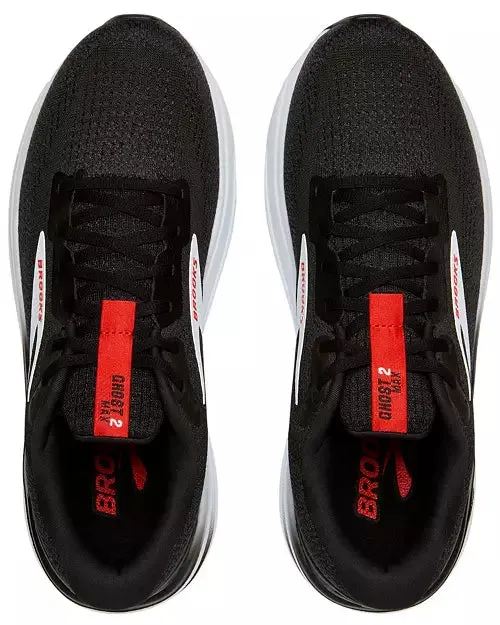 Brooks Ghost Max 2 (Black/White/Fiery Red) - Men's