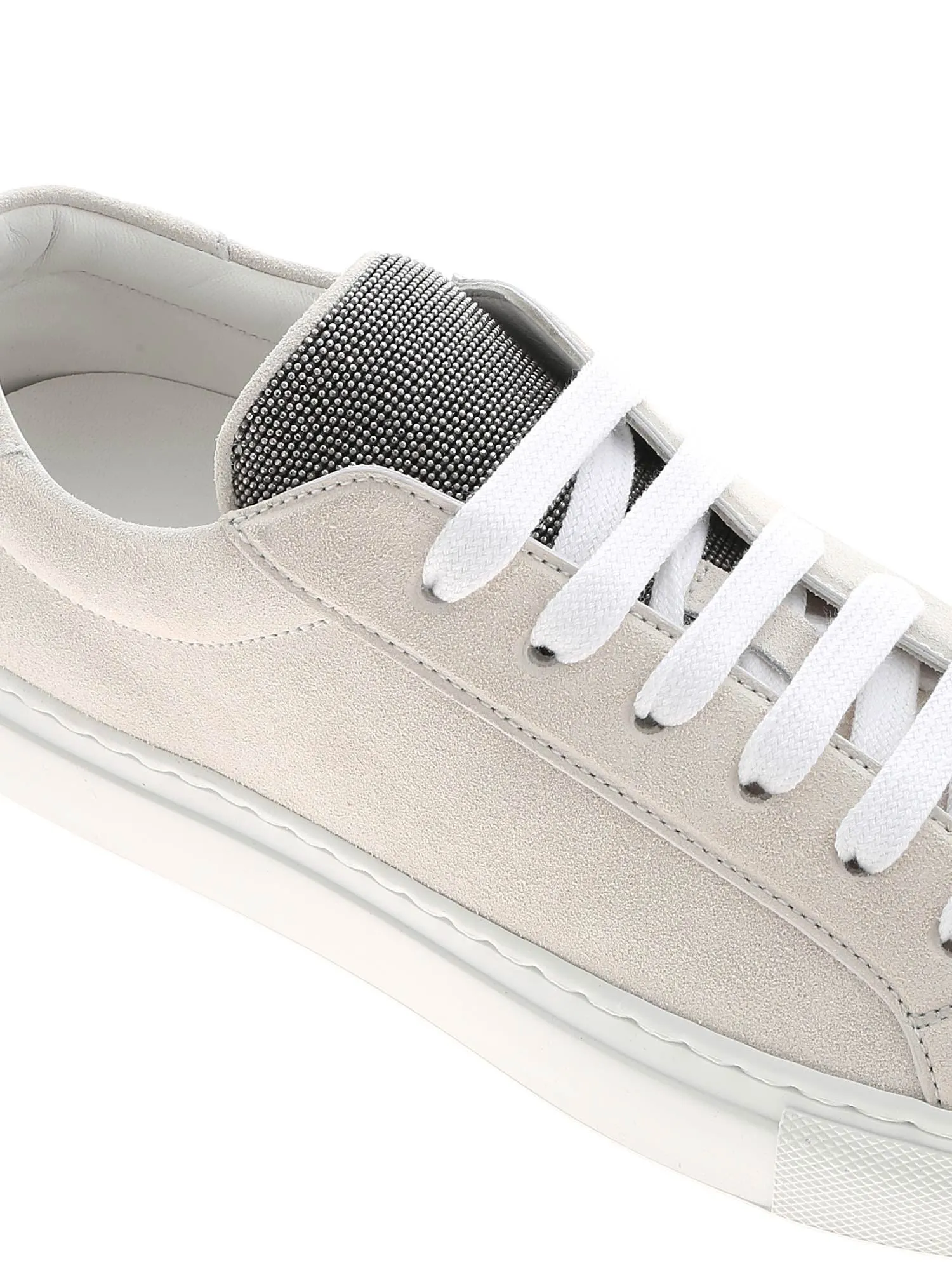 Brunello Cucinelli Bead Embellished Sneakers