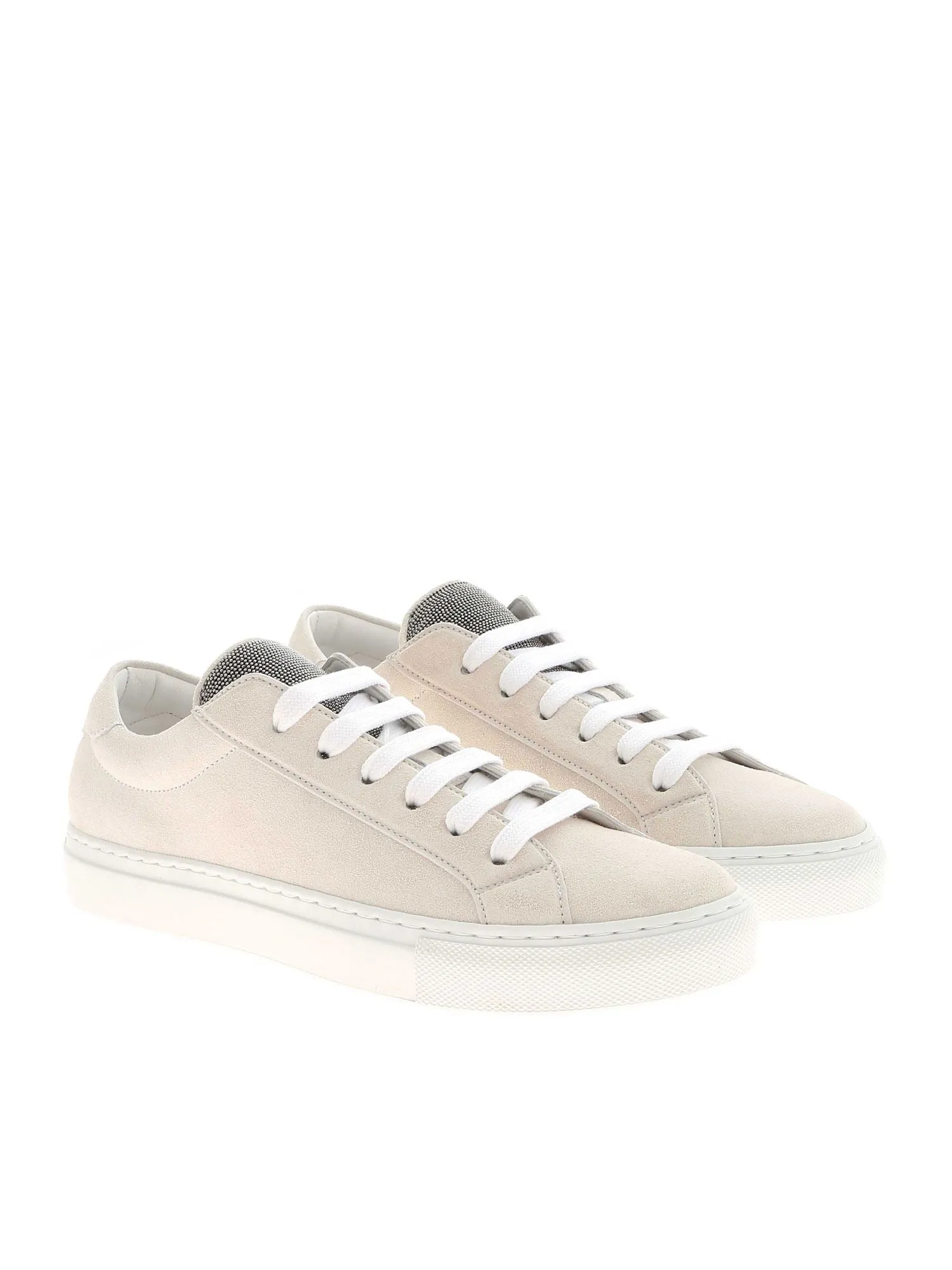 Brunello Cucinelli Bead Embellished Sneakers