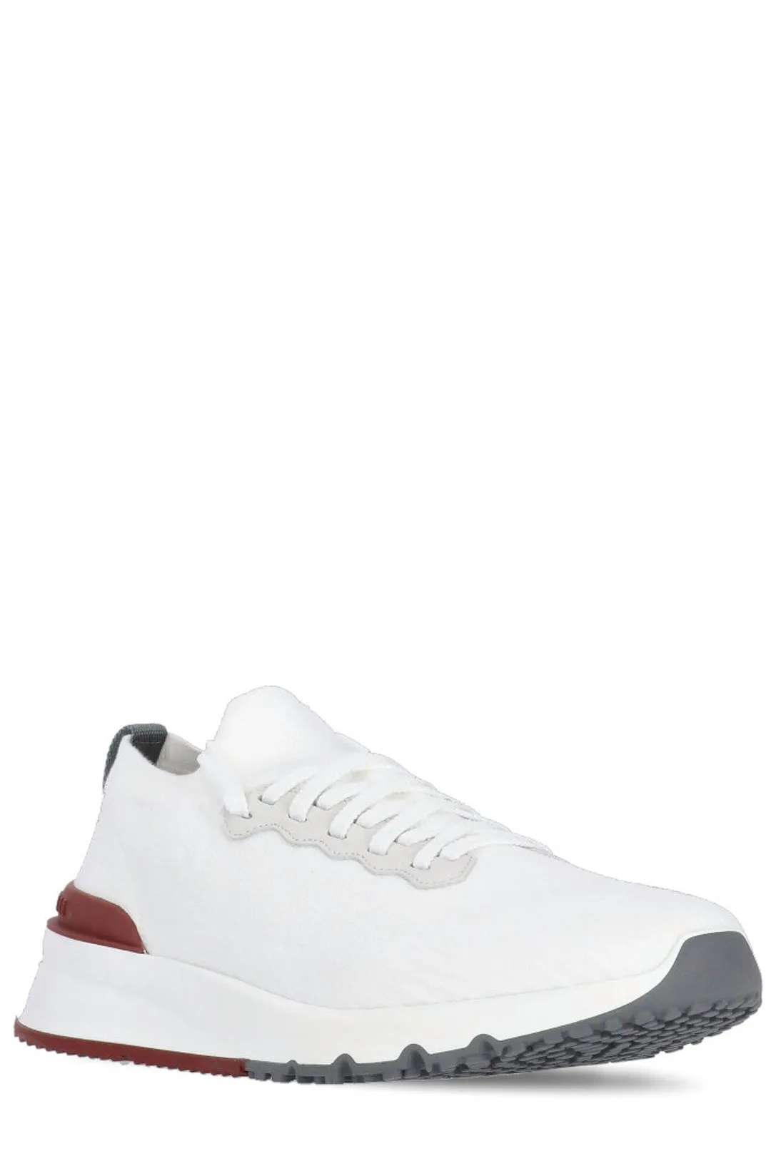 Brunello Cucinelli Knitted Lace-Up Sneakers
