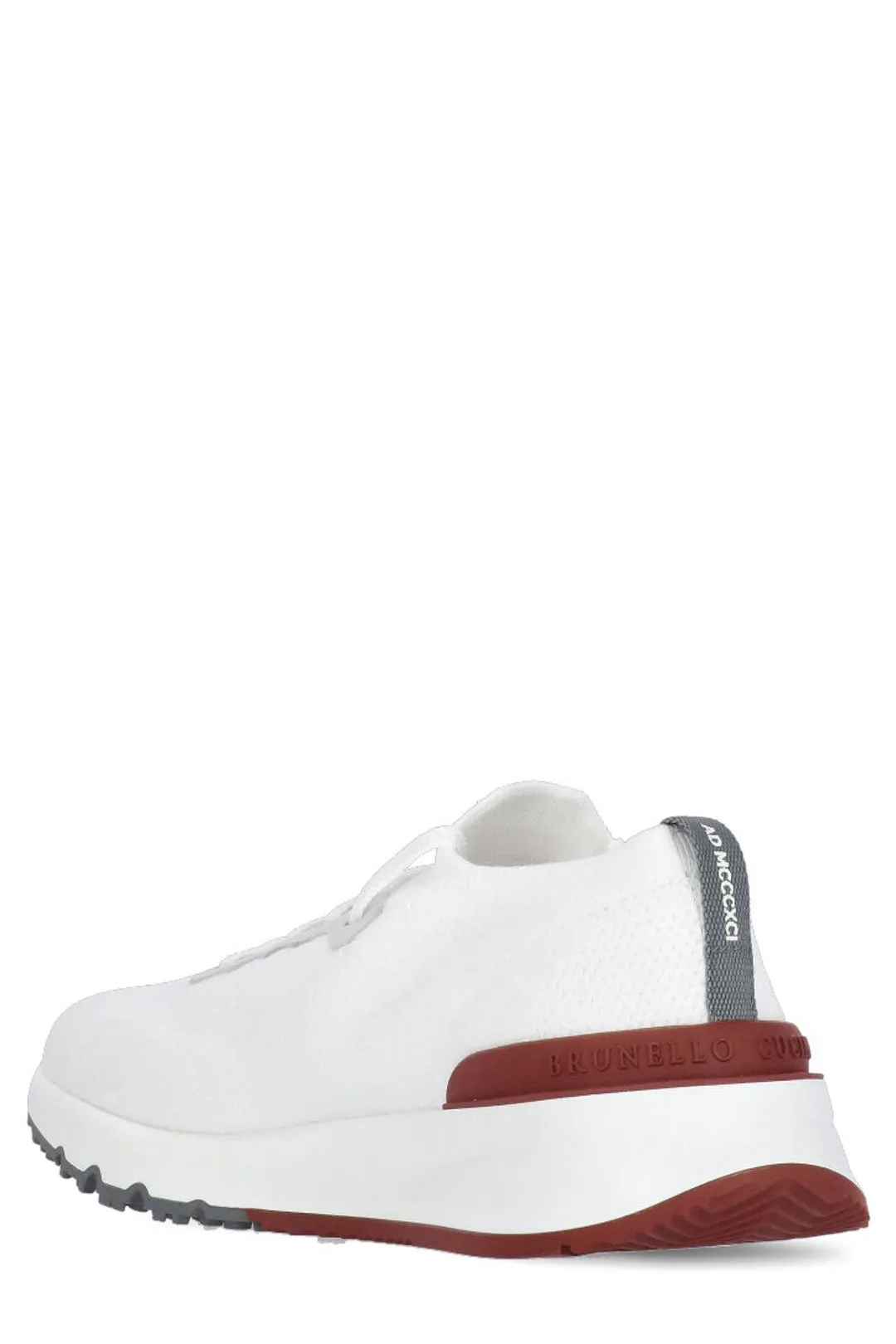 Brunello Cucinelli Knitted Lace-Up Sneakers