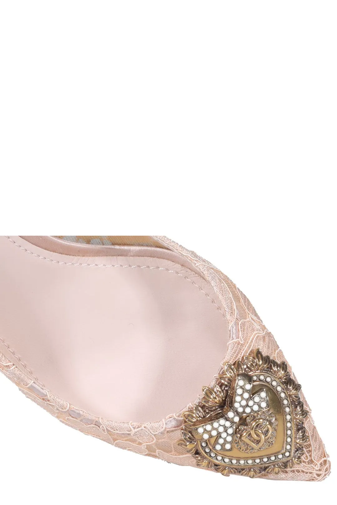 Dolce & Gabbana Lace Detailed Pointed-Toe Pumps