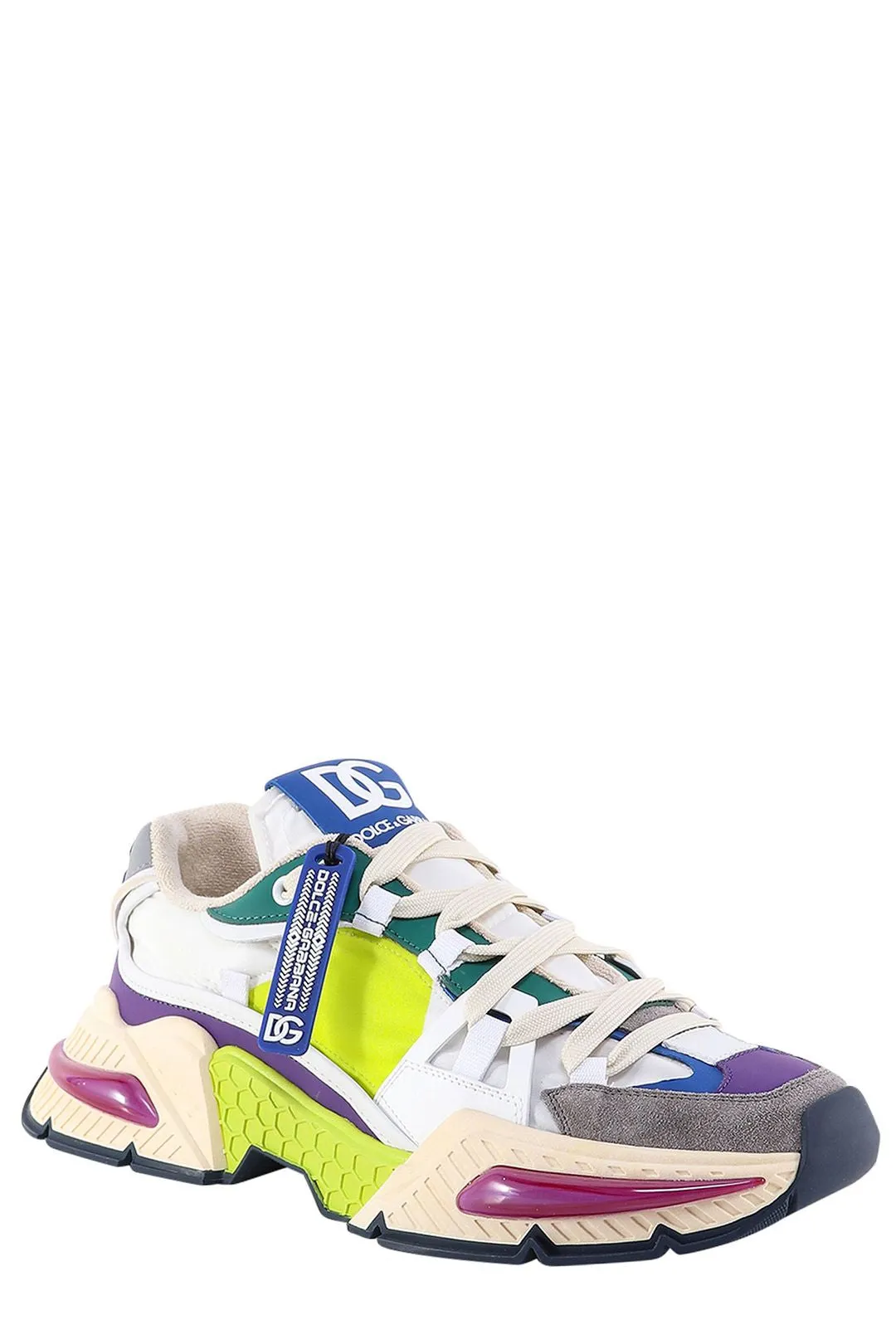 Dolce & Gabbana Panelled Lace-Up Sneakers