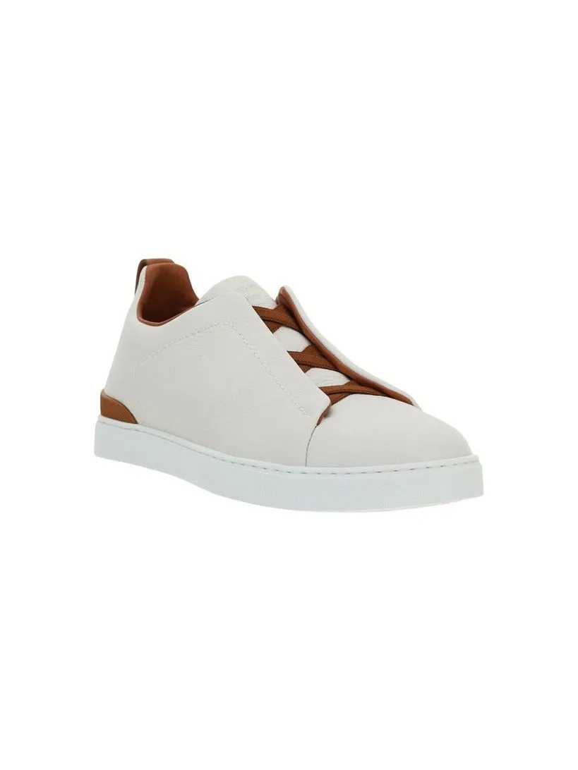 Ermenegildo Zegna Triple Stitch Round Toe Sneakers