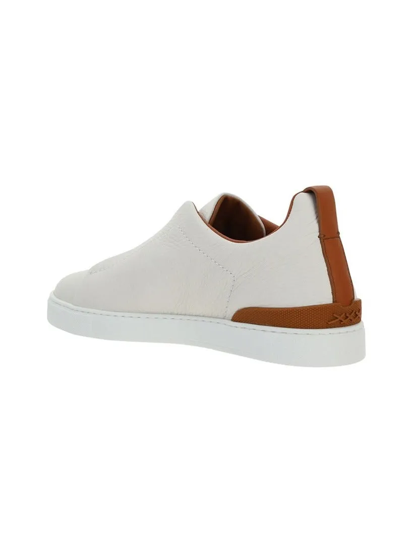 Ermenegildo Zegna Triple Stitch Round Toe Sneakers