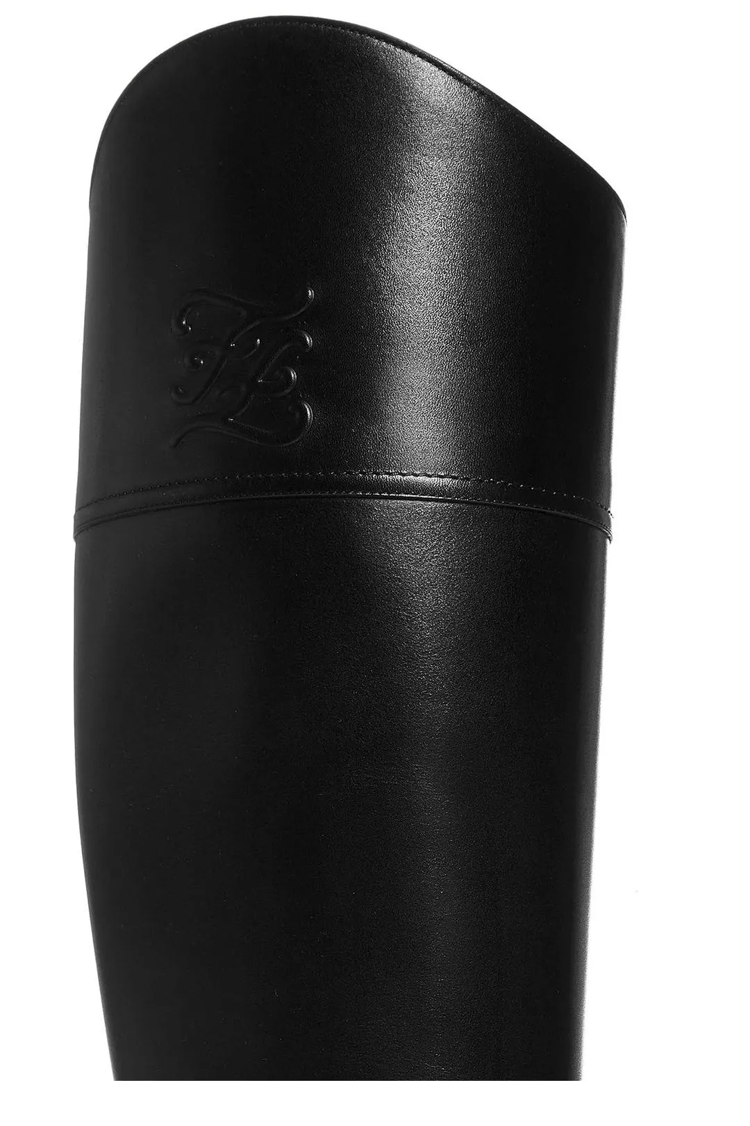 Fendi Karligraphy Embossed Knee-High Boots