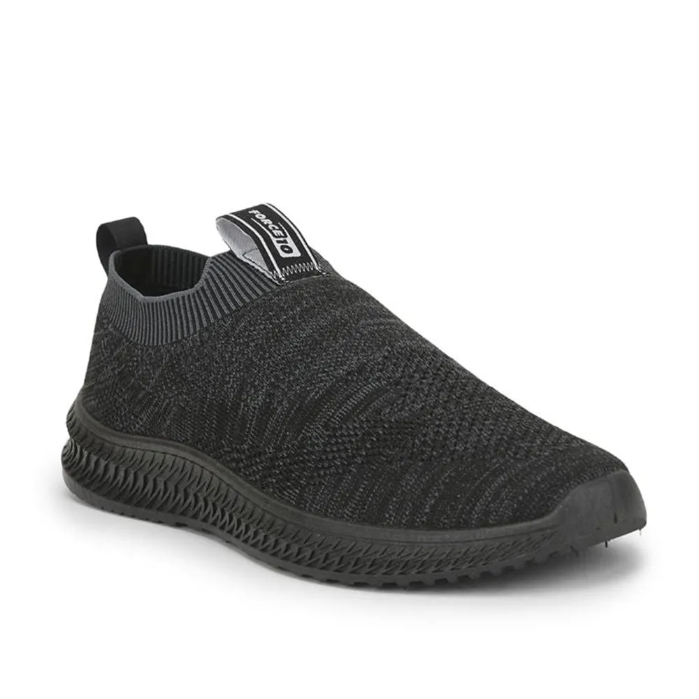 Force 10 Black Sports Non Lacing Shoe For Men ROKKY-1 By Liberty