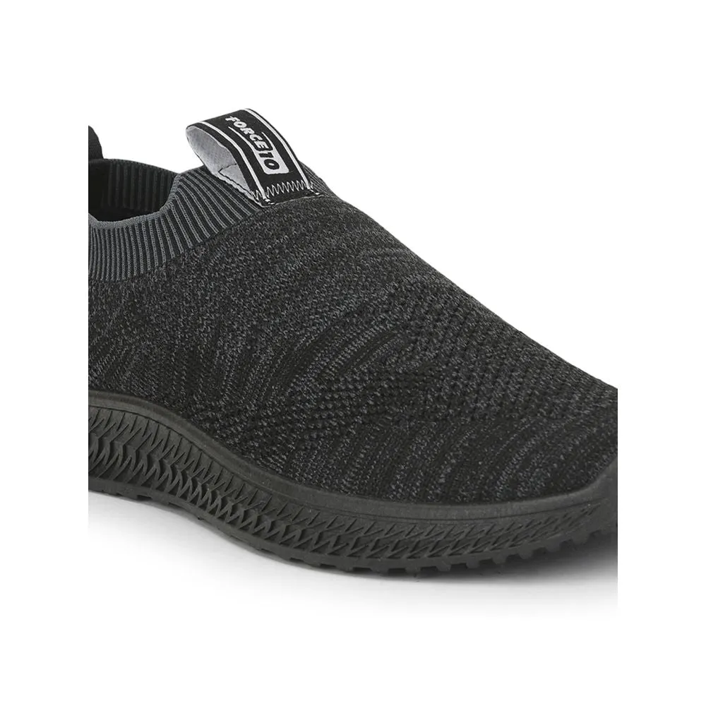 Force 10 Black Sports Non Lacing Shoe For Men ROKKY-1 By Liberty