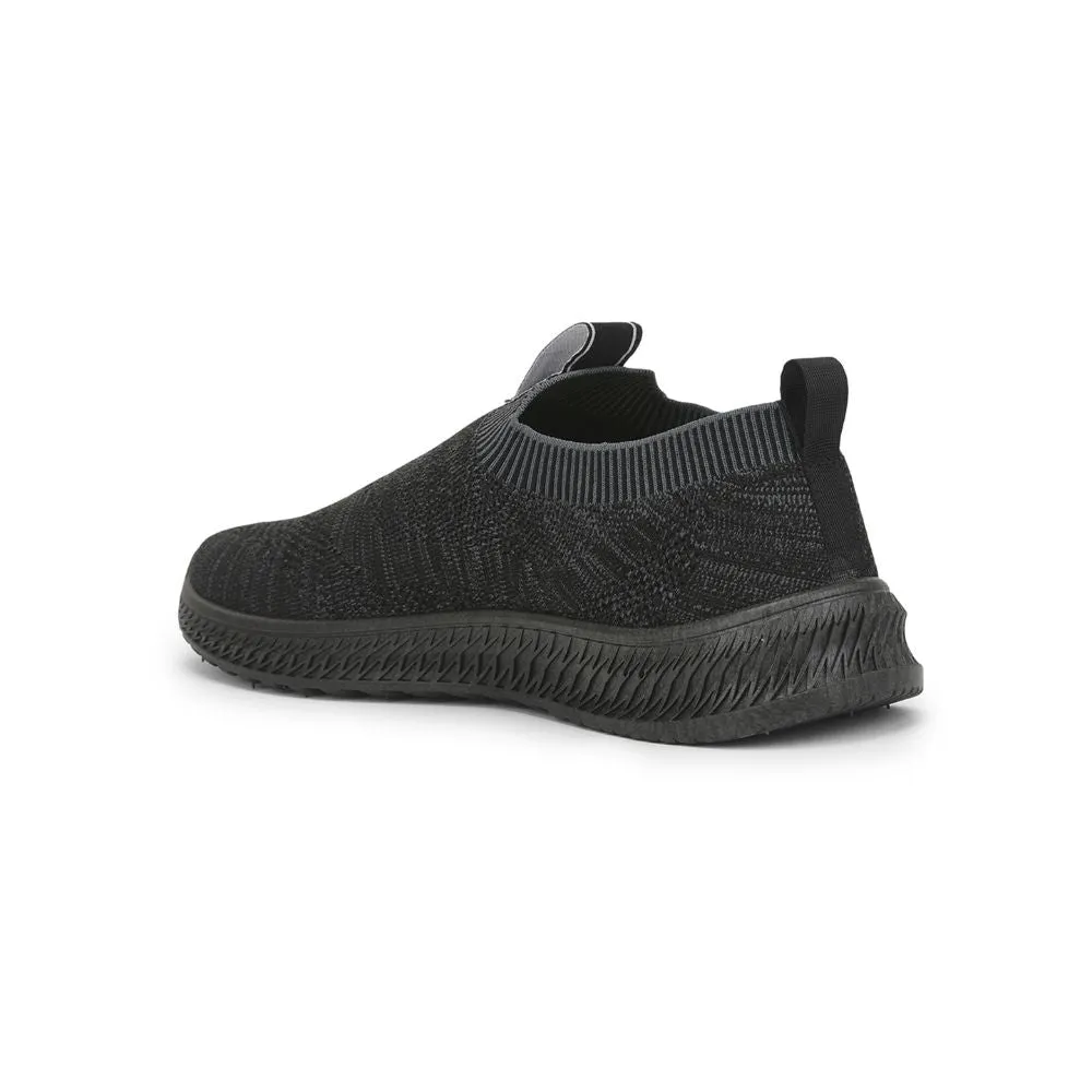Force 10 Black Sports Non Lacing Shoe For Men ROKKY-1 By Liberty