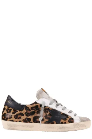Golden Goose Deluxe Brand Super-Star Animal Print Sneakers