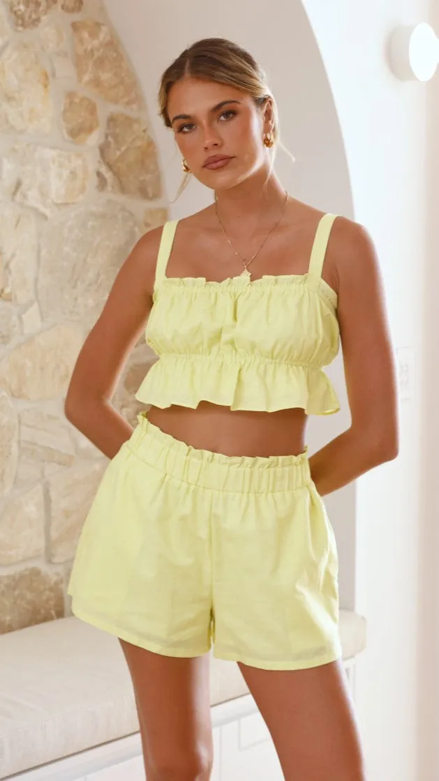Harper Shorts - Yellow