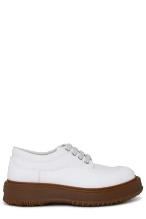 Hogan Untraditional Round Toe Lace-Up Sneakers