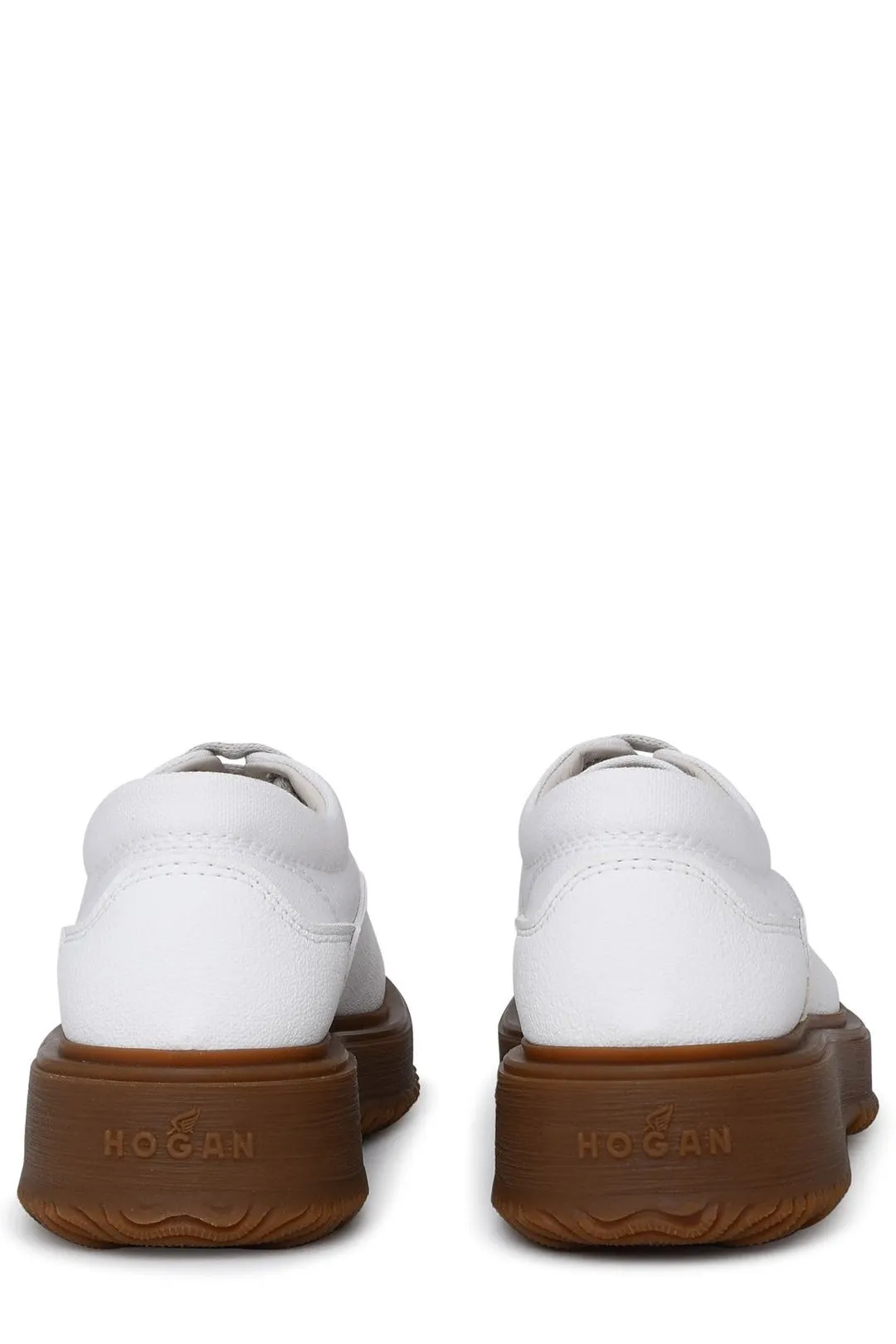 Hogan Untraditional Round Toe Lace-Up Sneakers