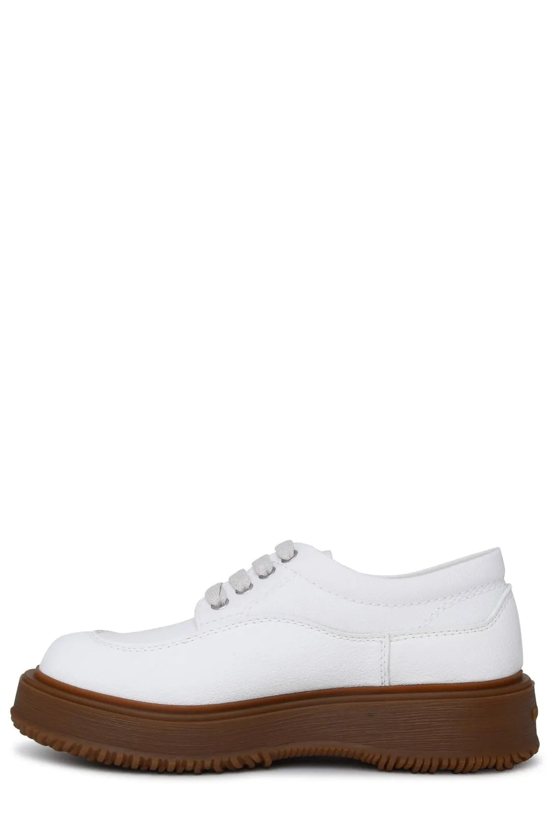 Hogan Untraditional Round Toe Lace-Up Sneakers