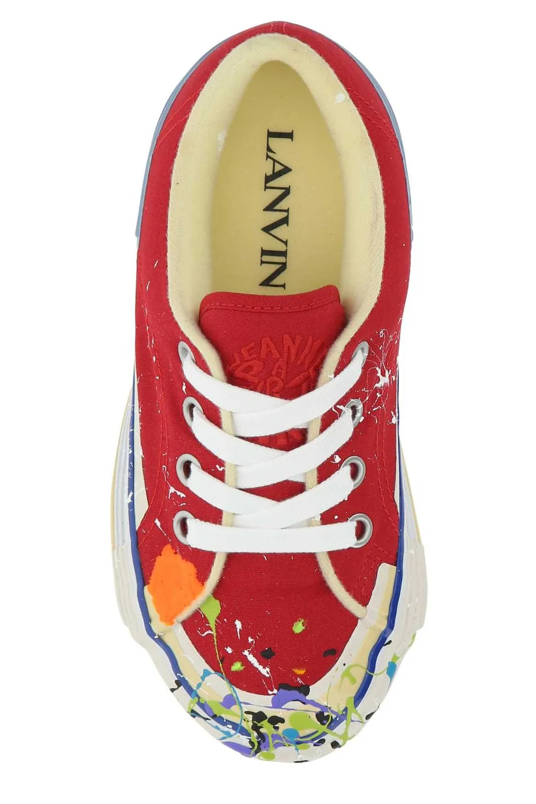 Lanvin X Gallery Dept. Paint Splatter Lace-Up Sneakers