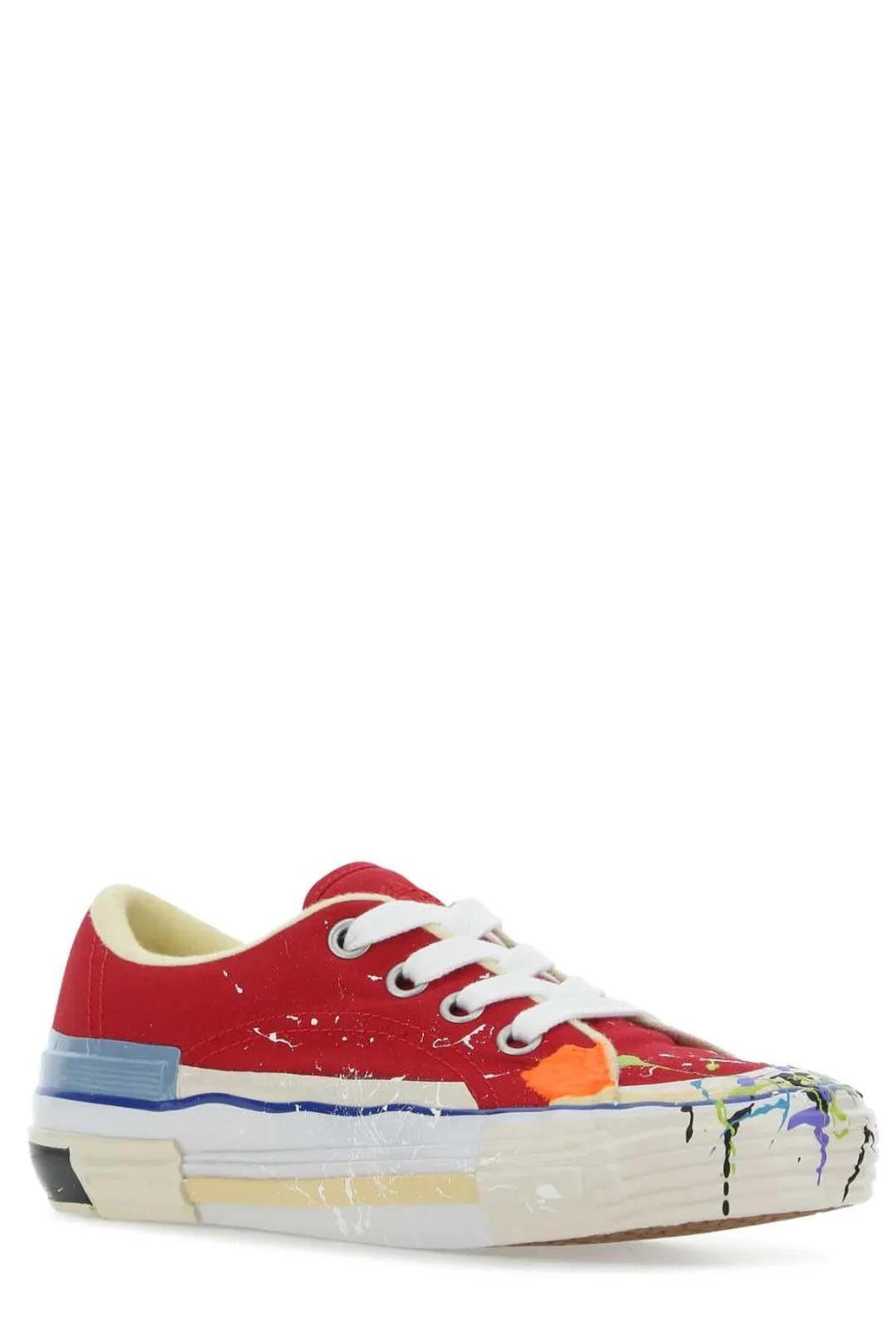 Lanvin X Gallery Dept. Paint Splatter Lace-Up Sneakers