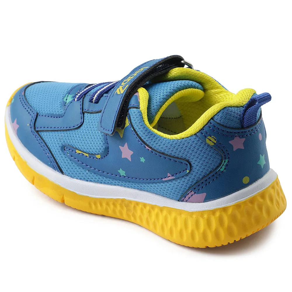 Leap7x Royal Blue Sports Non Lacing Walking Shoes For Kids JAMIE-51V By Liberty