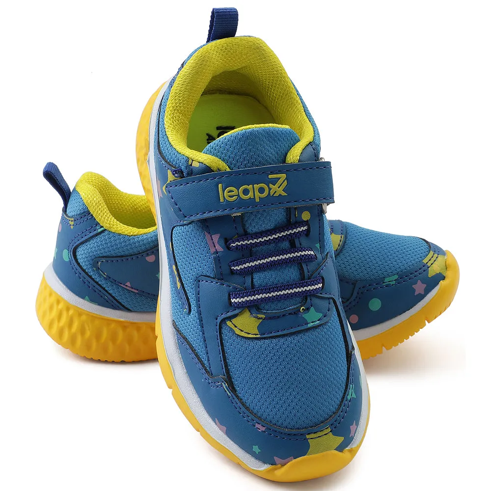 Leap7x Royal Blue Sports Non Lacing Walking Shoes For Kids JAMIE-51V By Liberty