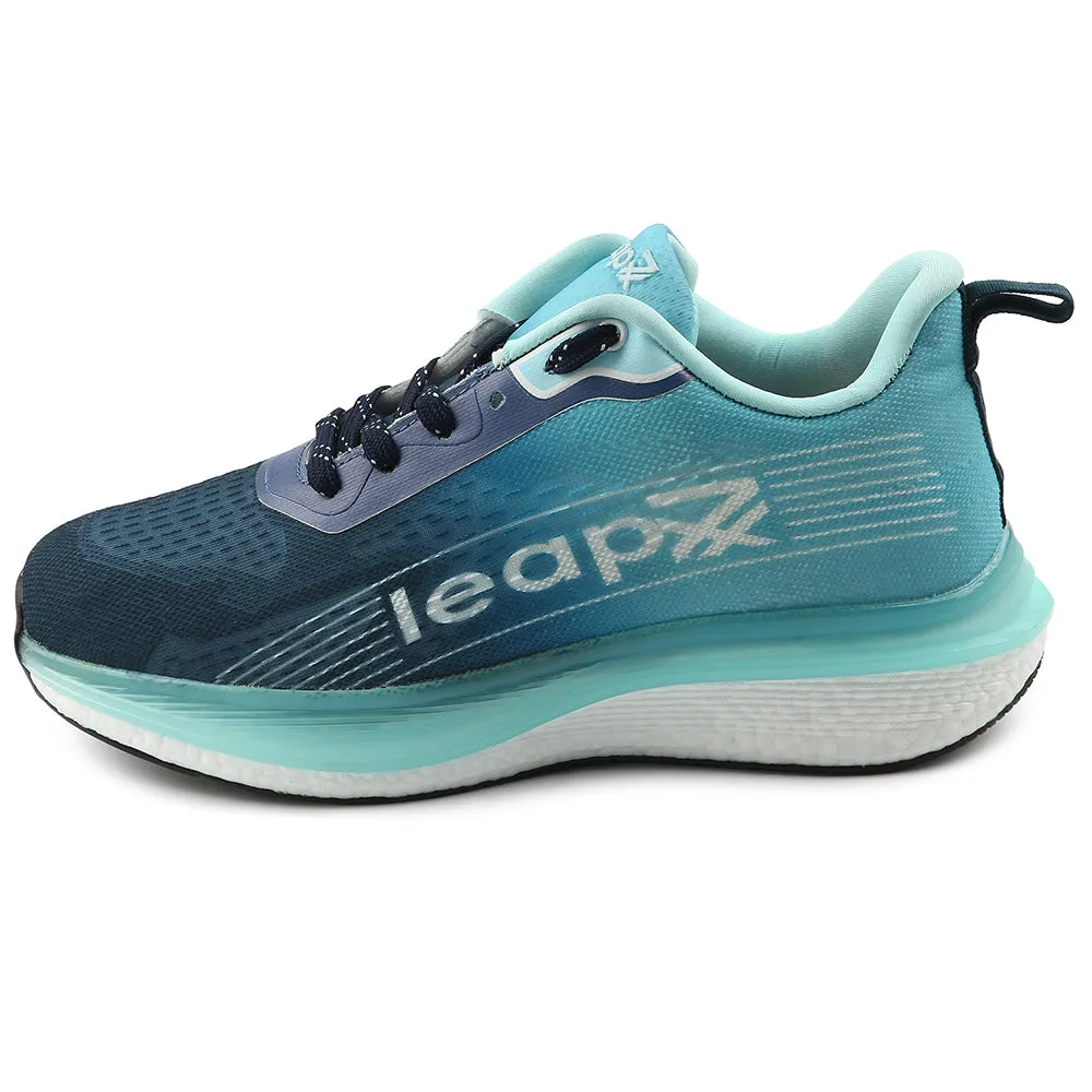 Leap7x Sea Green Sports Lacing Running Shoes For Men RWM-02 By Liberty