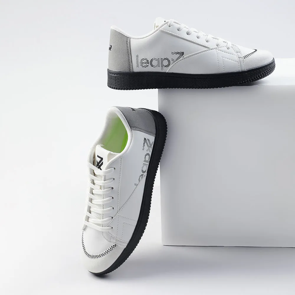 Leap7x White Casual Lacing Sneakers For Men NEXTER-1E By Liberty