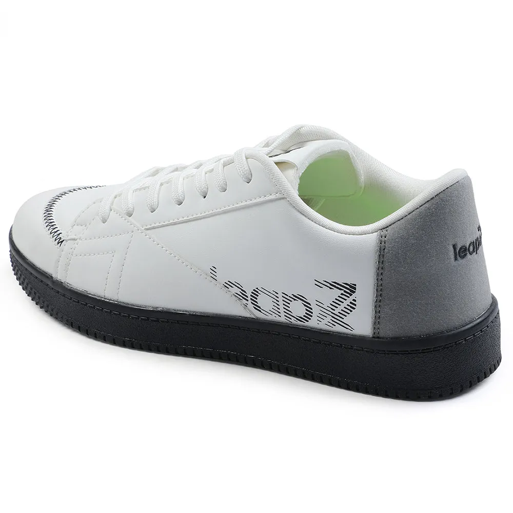 Leap7x White Casual Lacing Sneakers For Men NEXTER-1E By Liberty