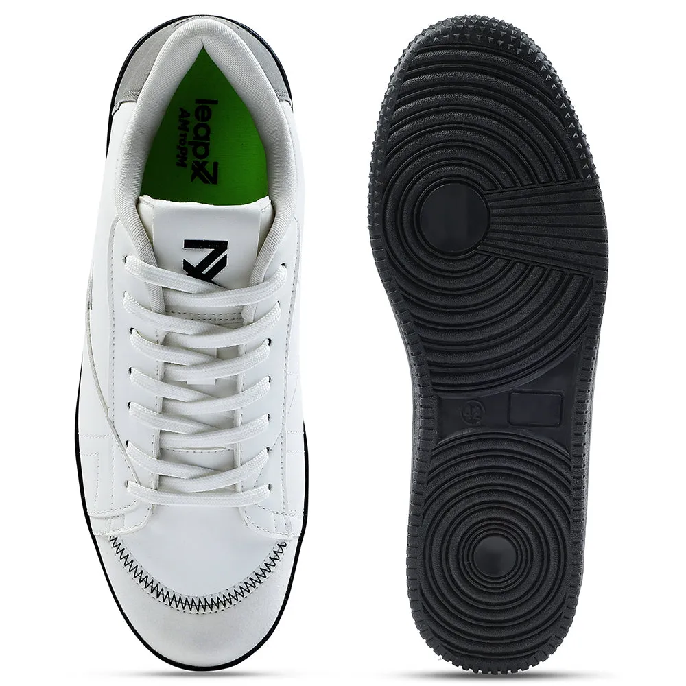 Leap7x White Casual Lacing Sneakers For Men NEXTER-1E By Liberty