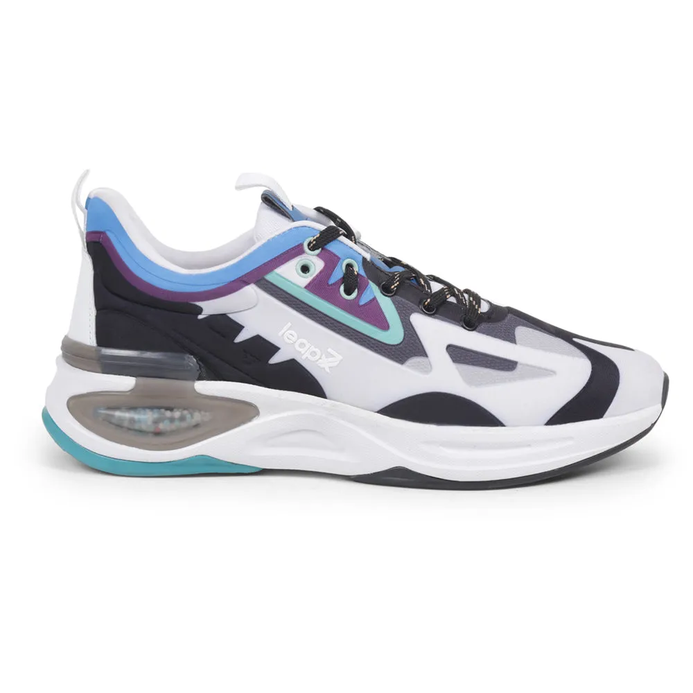 Leap7x White Sports Lacing Running Shoes For Men HANOVER-1 By Liberty