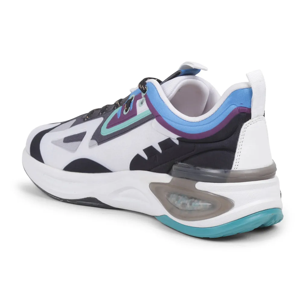 Leap7x White Sports Lacing Running Shoes For Men HANOVER-1 By Liberty