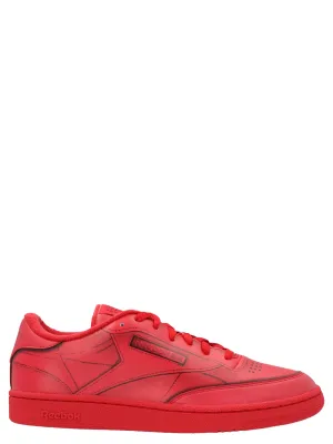 Maison Margiela X Reebok Project 0 Club C Lace-Up Sneakers