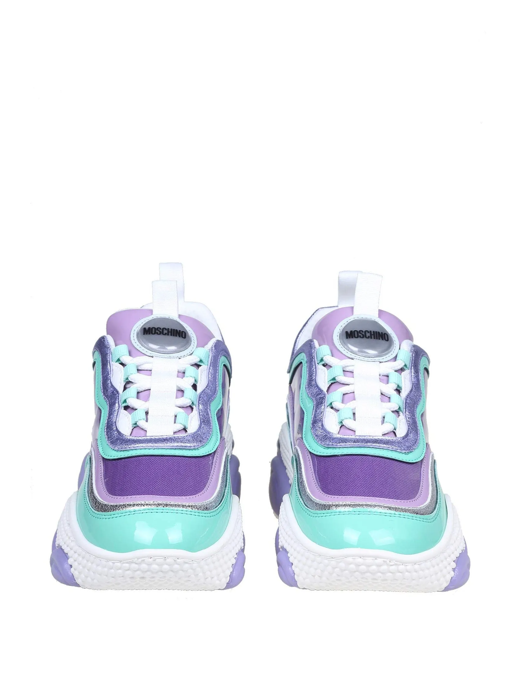 Moschino Color Block Lace-Up Sneakers