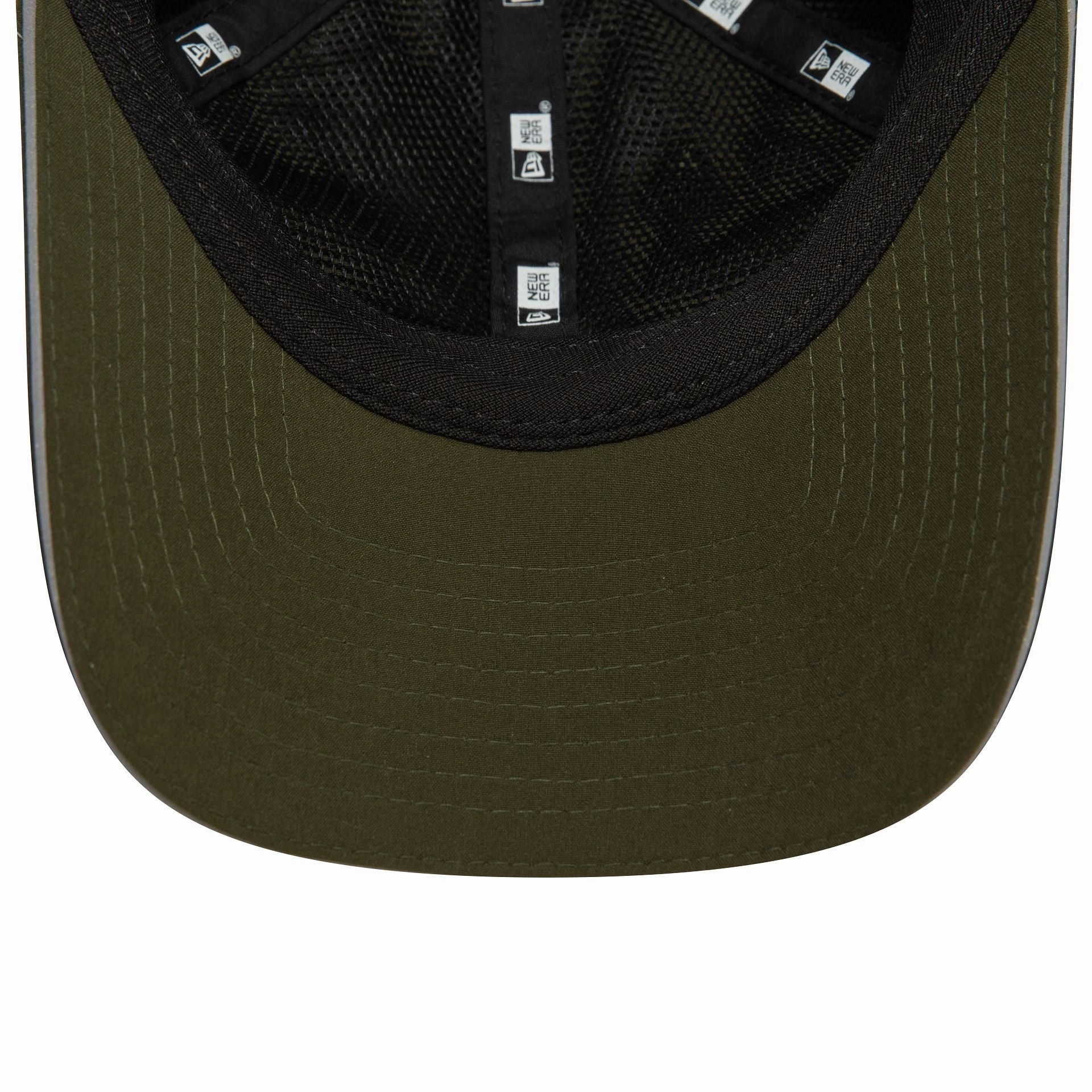 New Era Branded Green Ponytail Open Back Womens 9FORTY Adjustable
