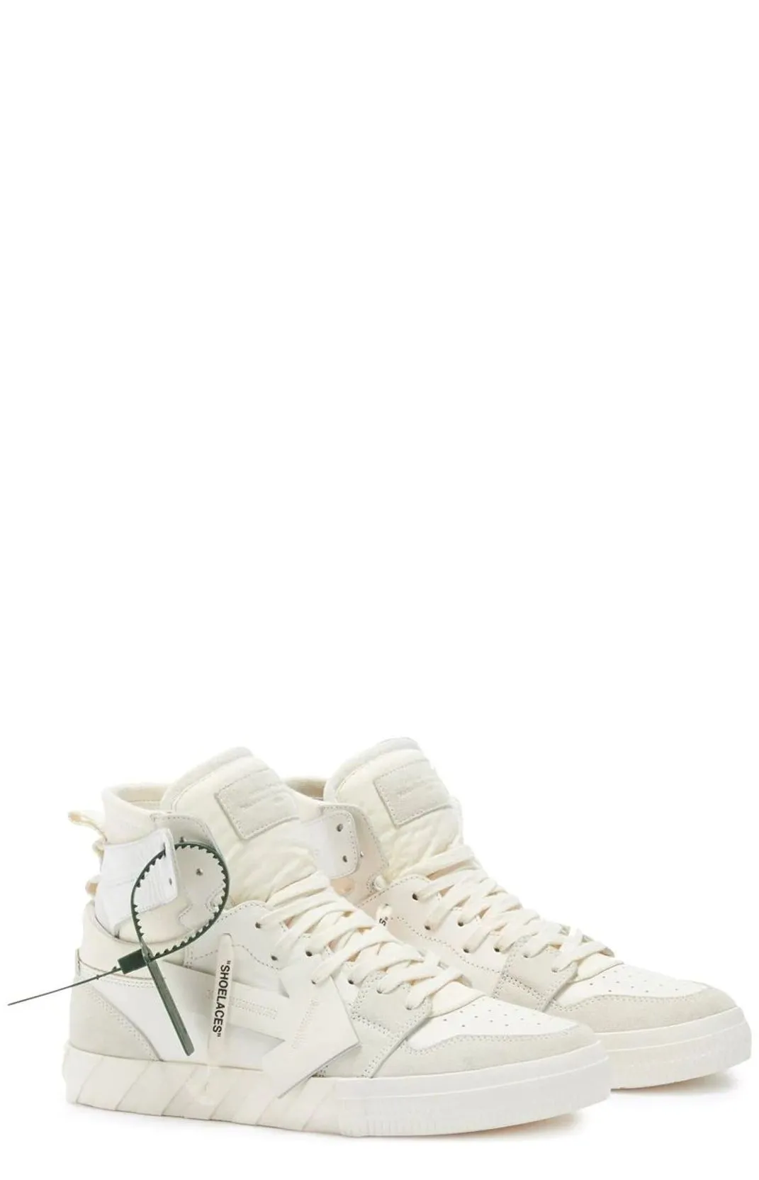 Off-White Lace-Up Vulcanized Sneakers