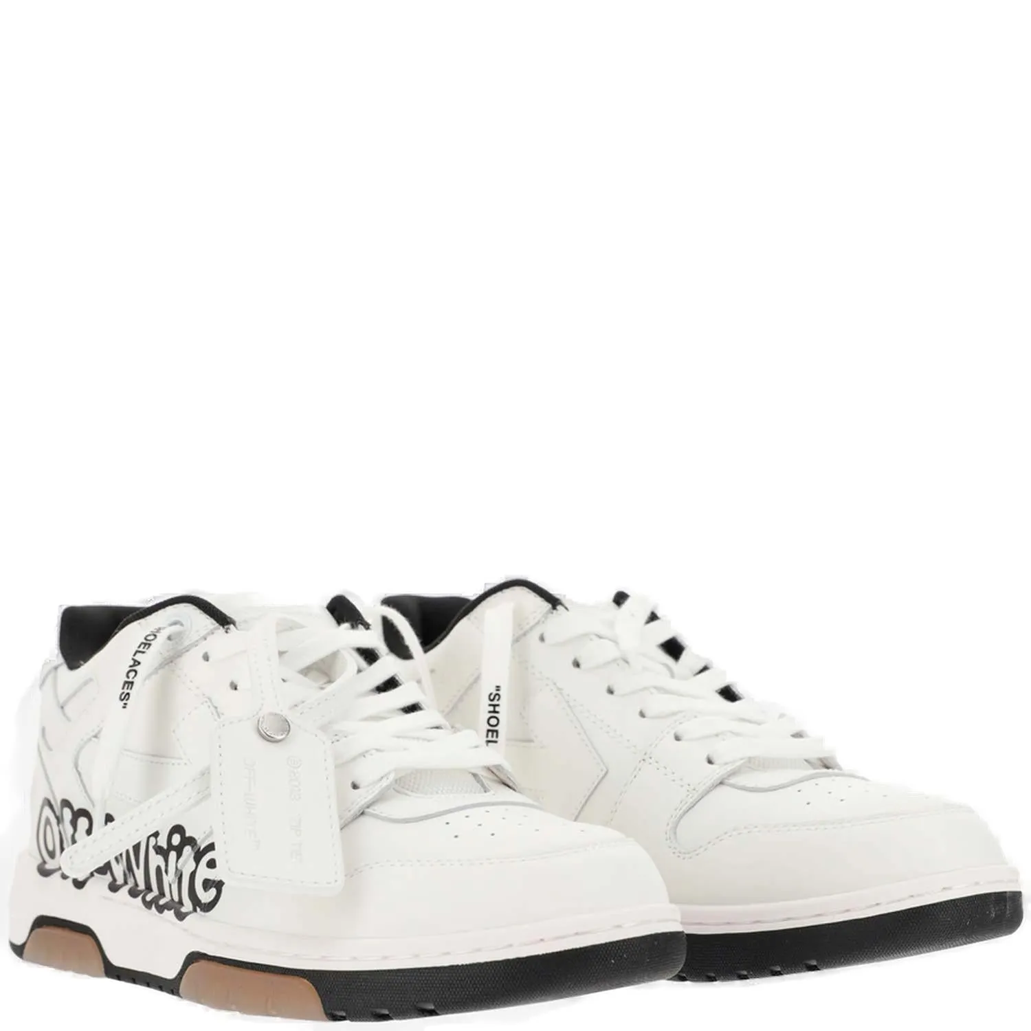 Off-White Out Of Office Logo Printed Lace-Up Sneakers