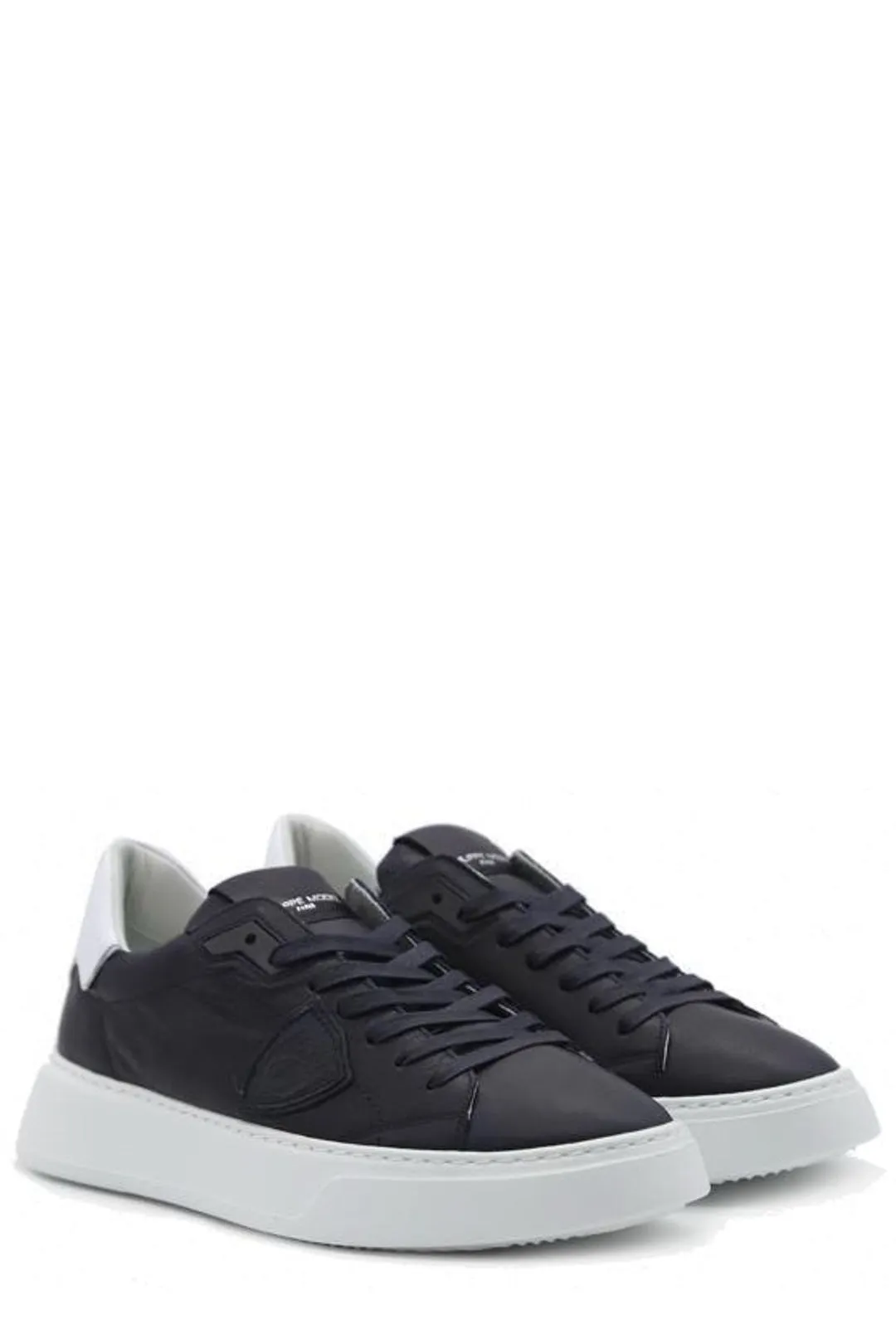 Philippe Model Paris Temple Veau Lace-Up Sneakers