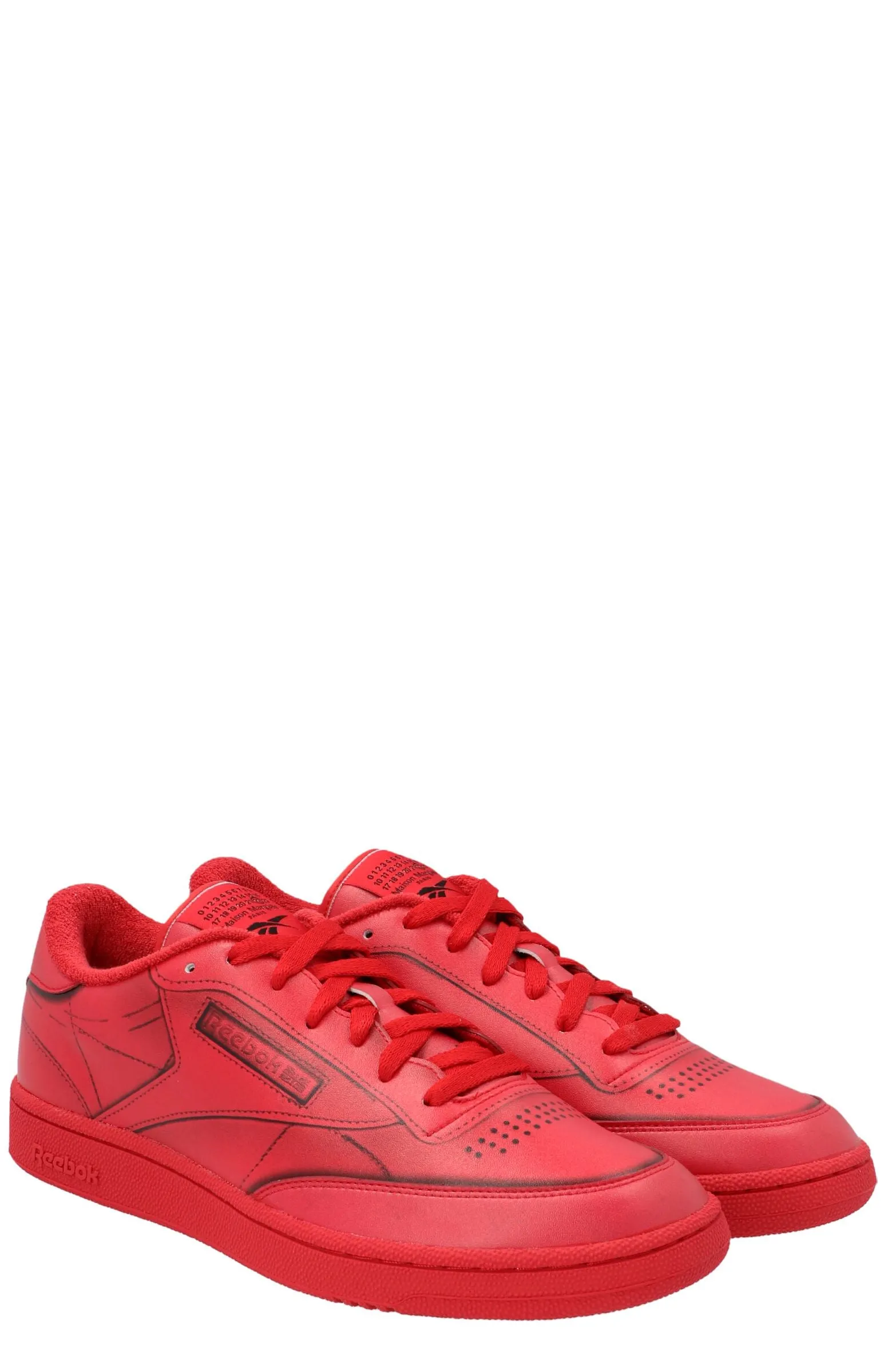 Reebok X Maison Margiela Project 0 Club C Lace-Up Sneakers