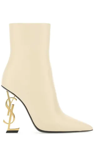 Saint Laurent Opyum Logo Plaque Ankle Boots