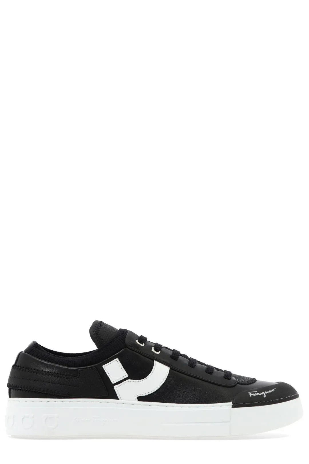 Salvatore Ferragamo Gancini Patch Sneakers