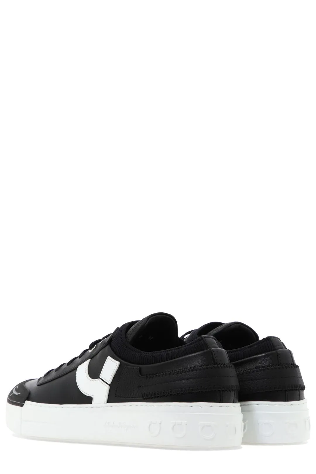 Salvatore Ferragamo Gancini Patch Sneakers