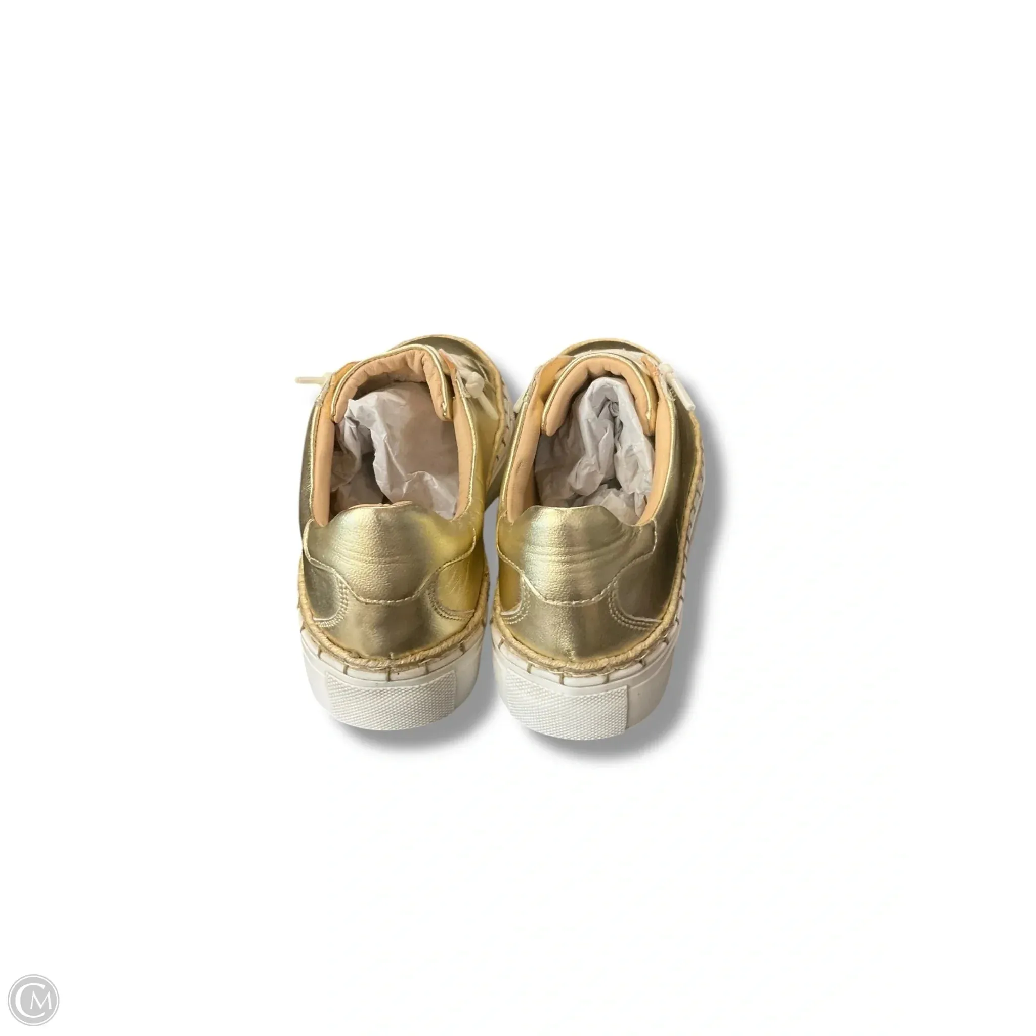 Shoes Sneakers By Diba In Gold, Size: 8
