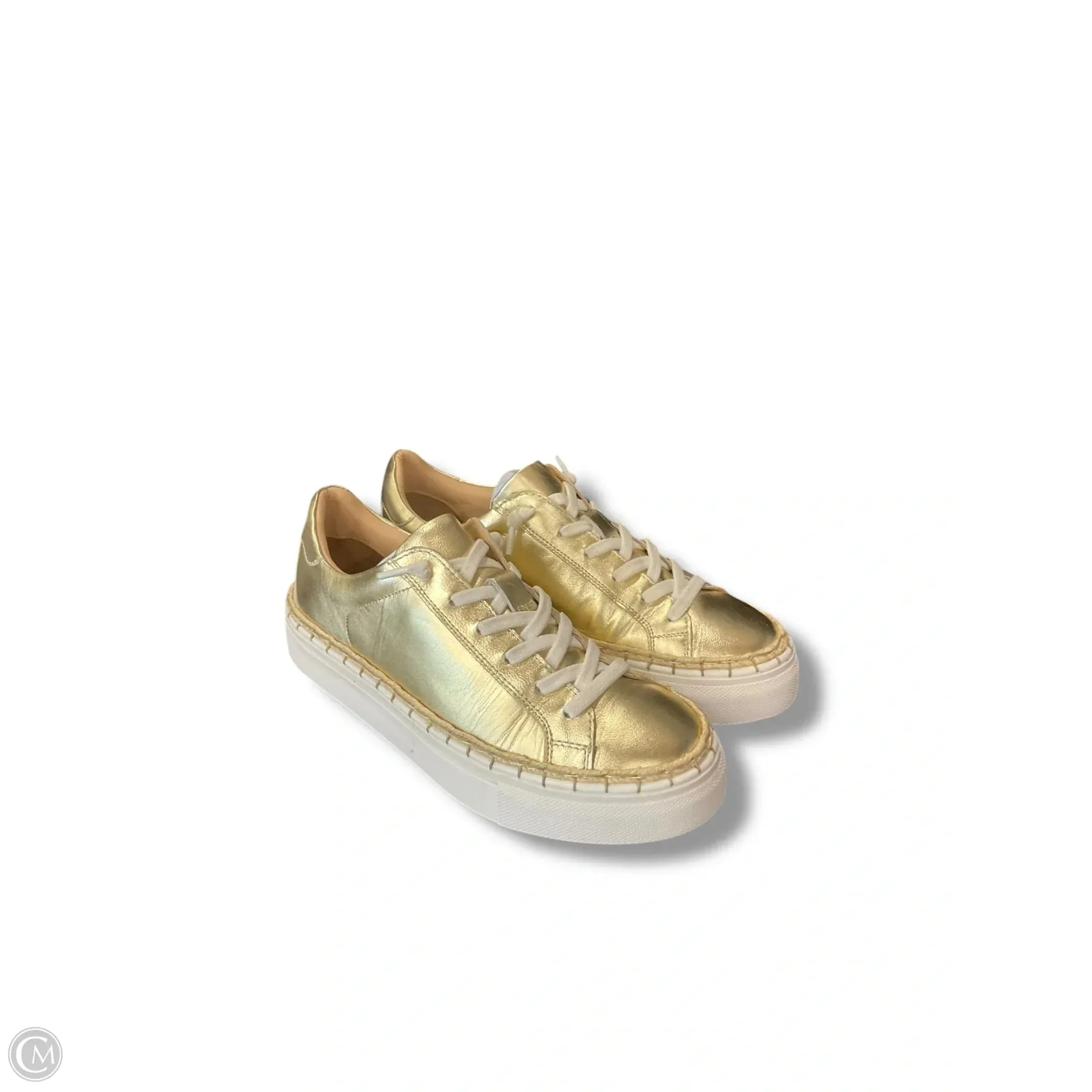 Shoes Sneakers By Diba In Gold, Size: 8