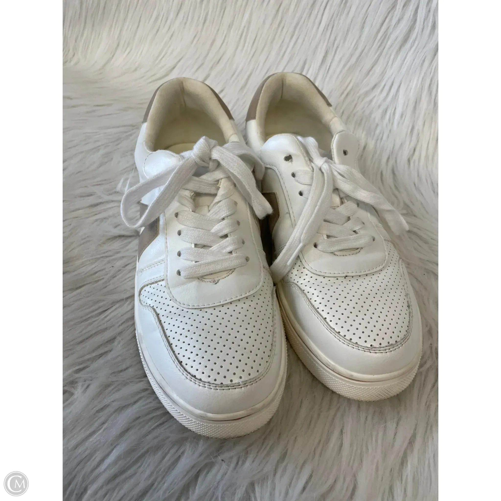 Shoes Sneakers By Mia In Cream, Size: 8.5