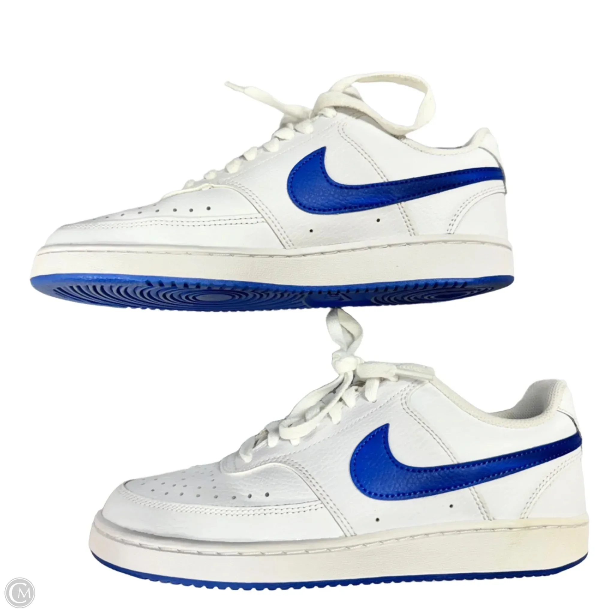 Shoes Sneakers By Nike In Blue & White, Size: 8