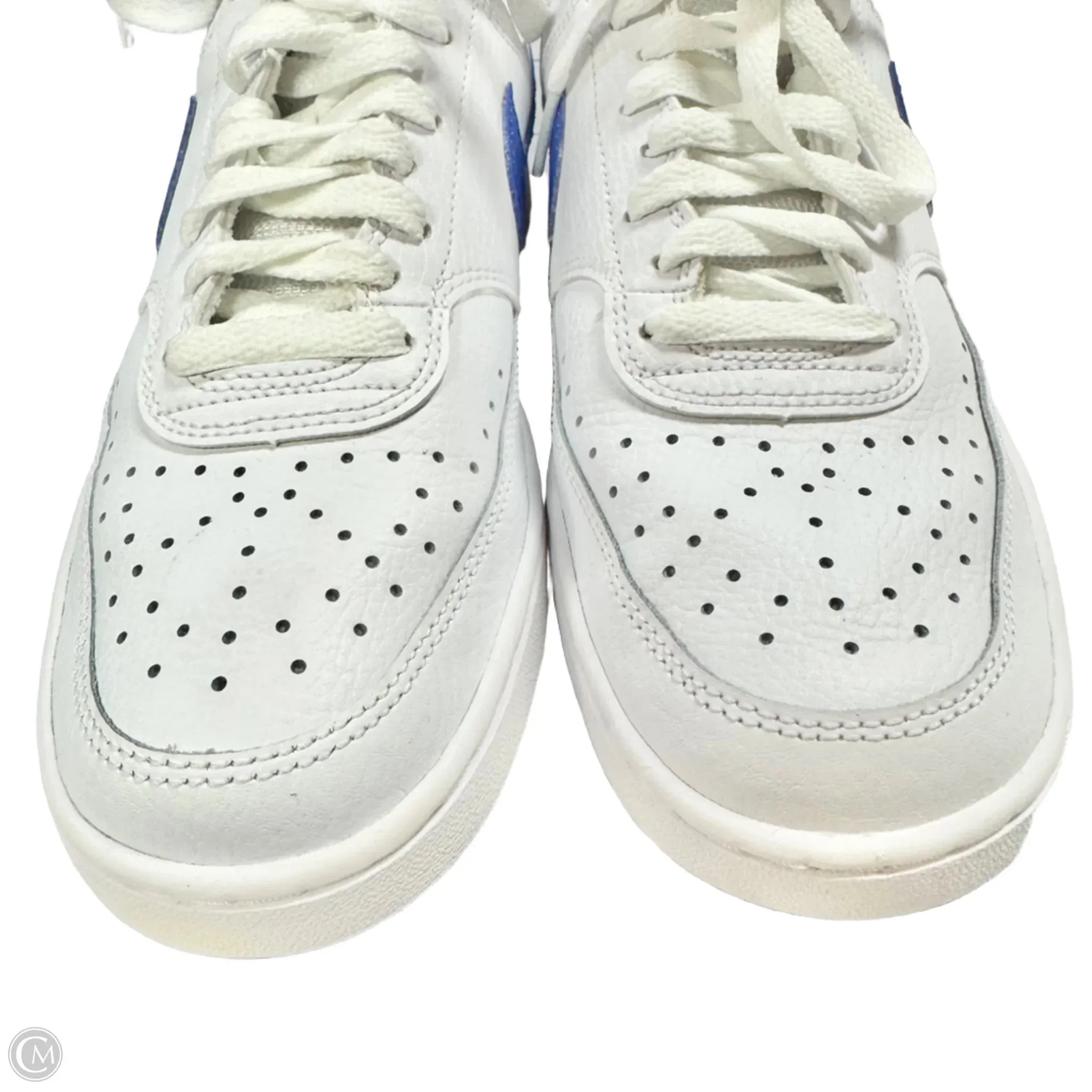 Shoes Sneakers By Nike In Blue & White, Size: 8